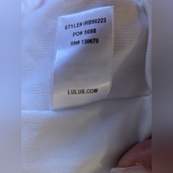 Lulus Ivory Oaxaca Embroidered Off Shoulder Romper short size M beach summer - Picture 10 of 16